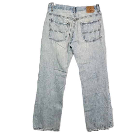 Aeropostale Benton Original Bootcut Wide Leg Thrashed Denim Jeans Men's Size 32 - Picture 2 of 16